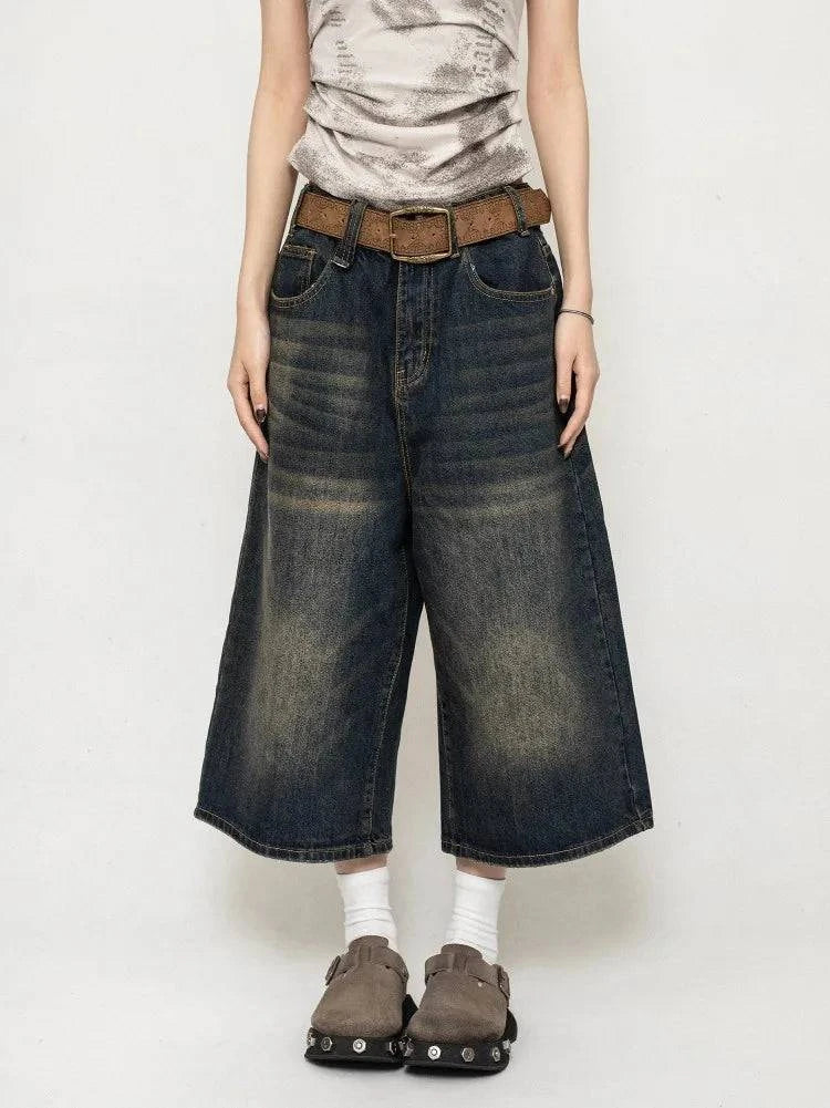 Y2K 2000s Blue Women's Punk Jorts