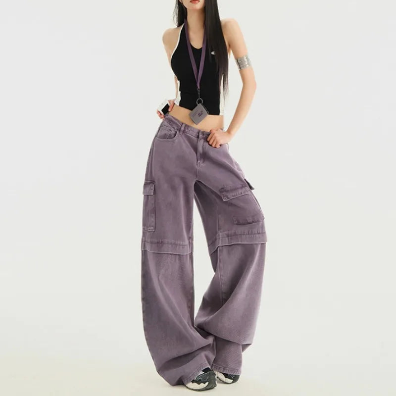Retro Loose Fit High Waist Jeans