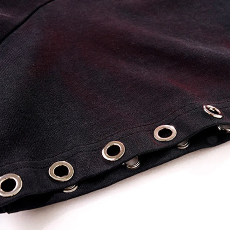 Insulated Contrast Color Sequins Hooded T-Shirt