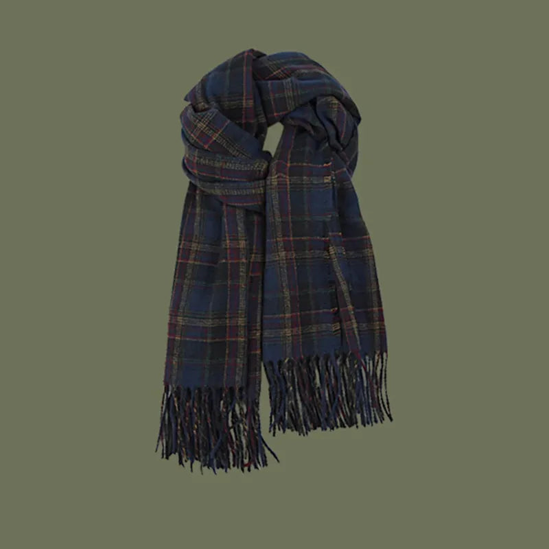 Vintage Plaid Cashmere Scarves
