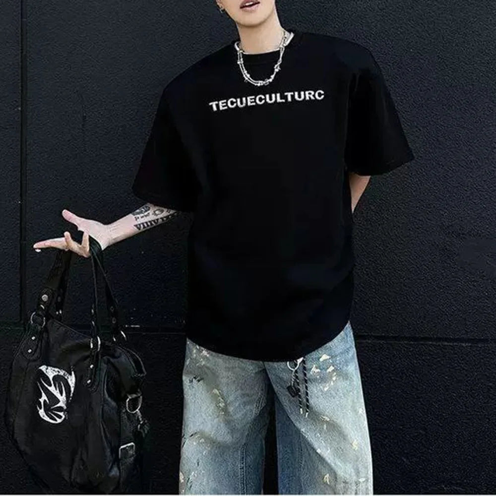 Embroidered Retro Short Sleeve T-Shirt