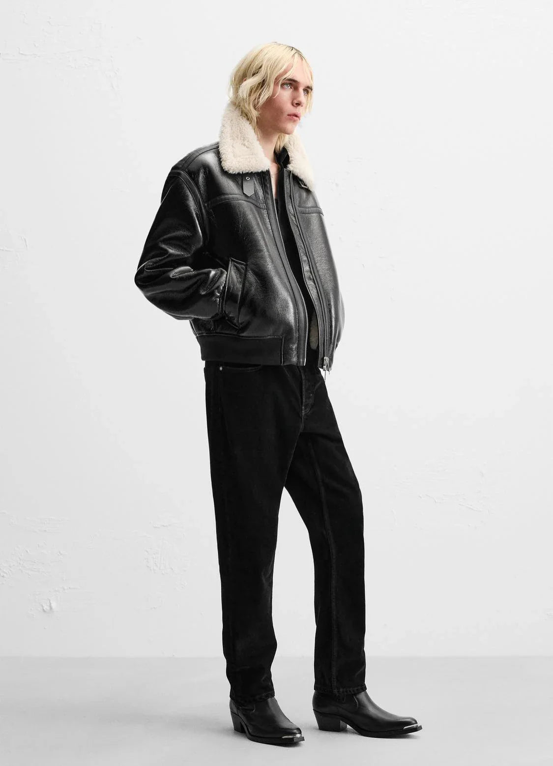 Flattering Thickened Imitation Fur Leather Jacket