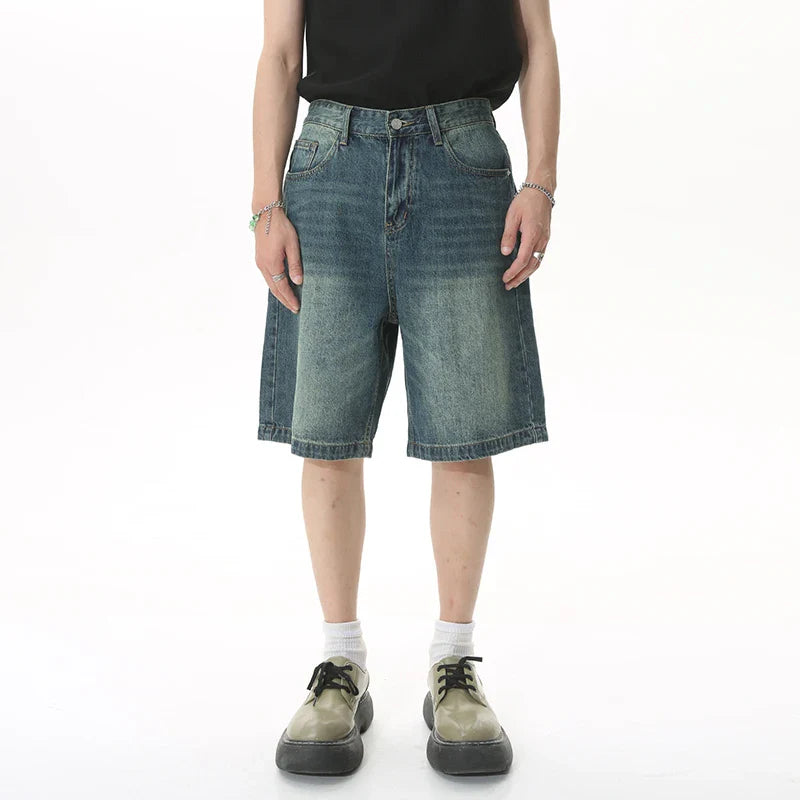 Retro chique denim shorts