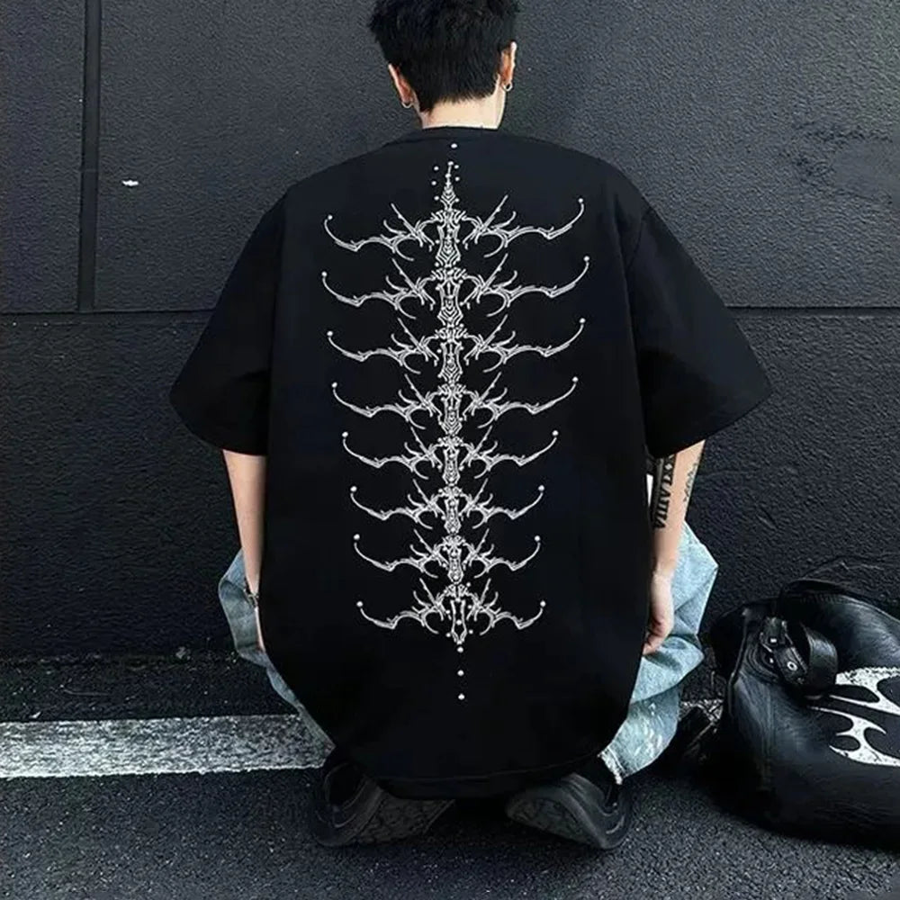 Embroidered Retro Short Sleeve T-Shirt