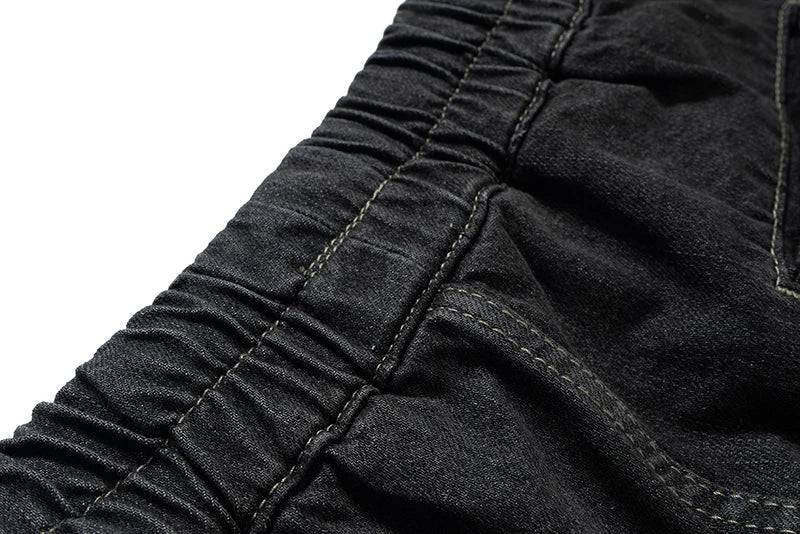 Jorts amples délavés à poches zippées