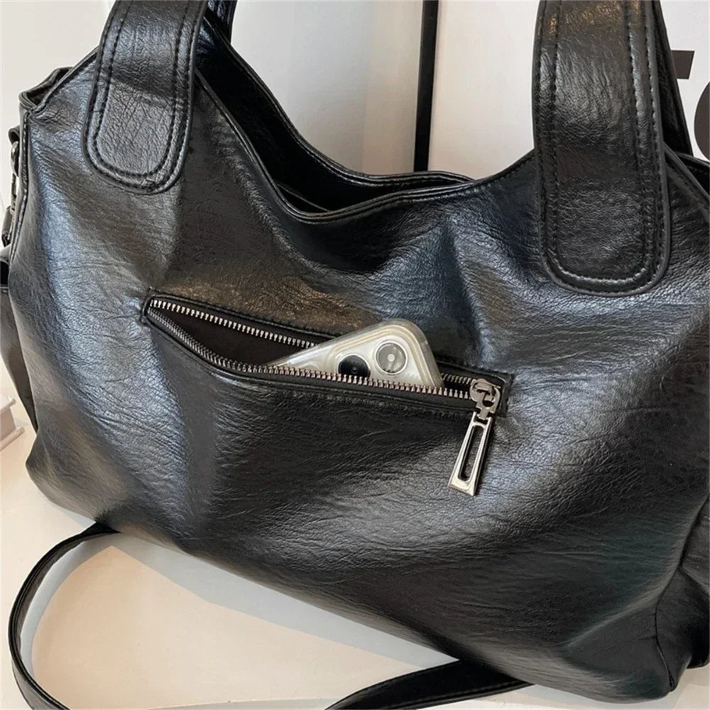Leather Focus Handbag