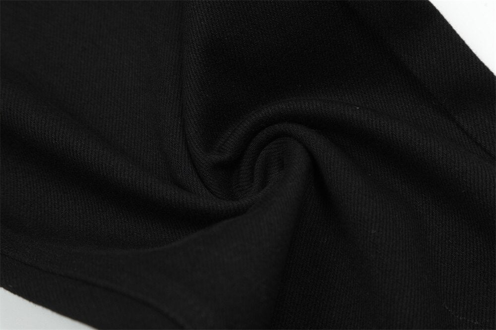 Pantalon en jean large simple de couleur unie