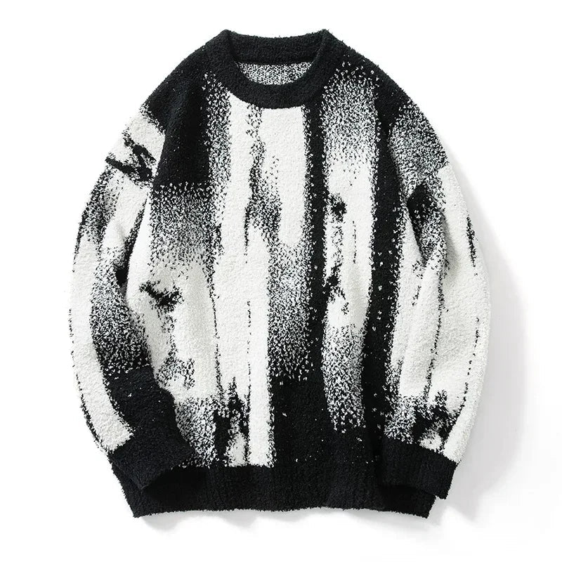 Pull tricoté gothique vintage style hip-hop