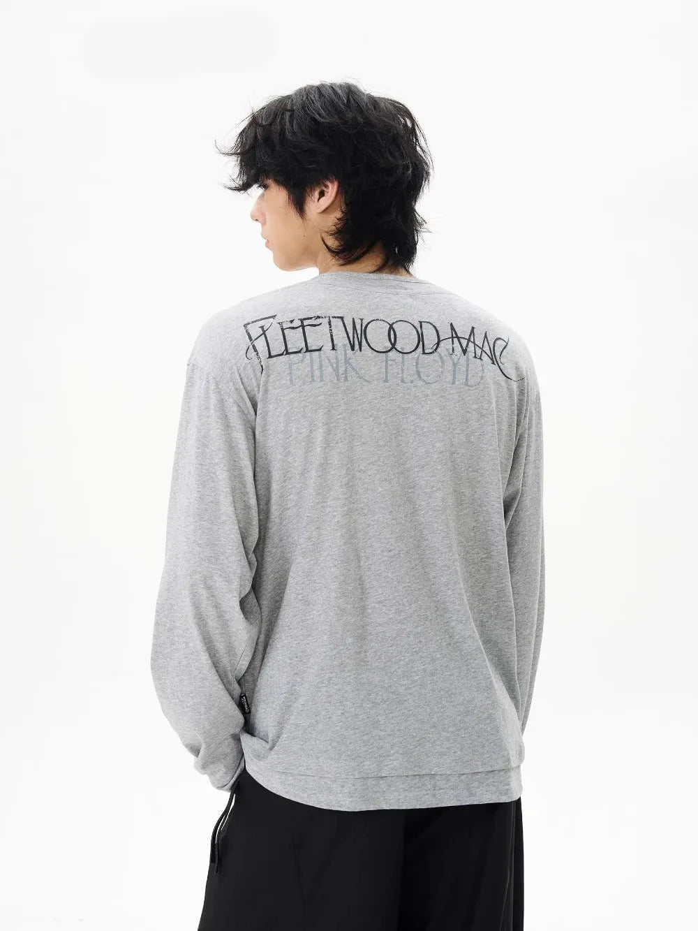 Retro Printed Long Sleeve Hip Hop T-Shirt