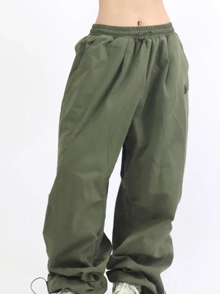 Techwear Cargo Parachute Pants