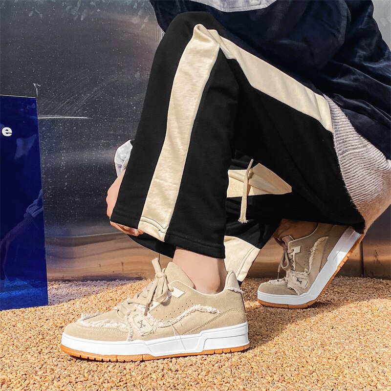 Retro Stitching Denim Shoes