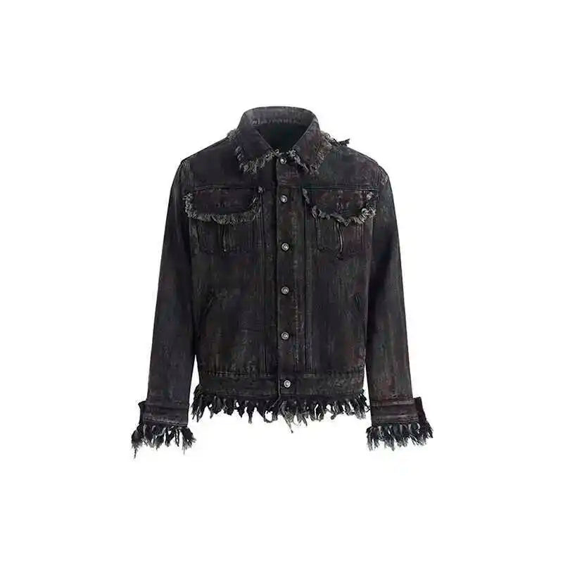 Premium with Raw Edge Denim Jacket