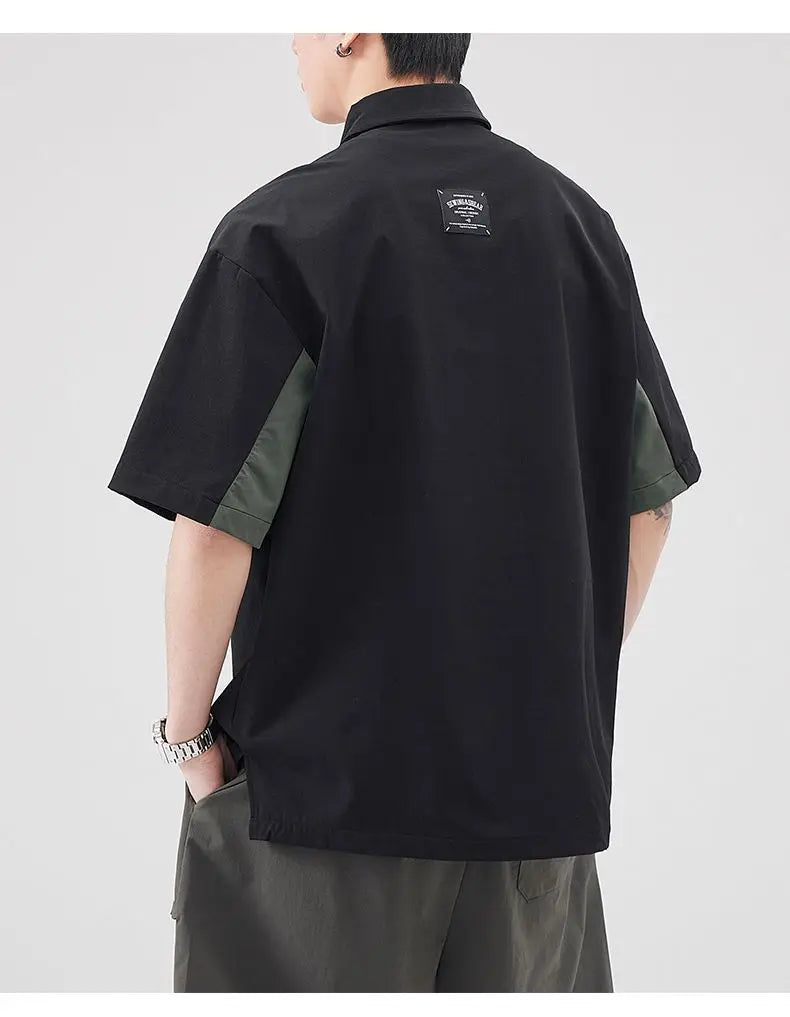 Koreanischer Stil Lebhaftes Kurzarm Rundhals Polo-T-Shirt