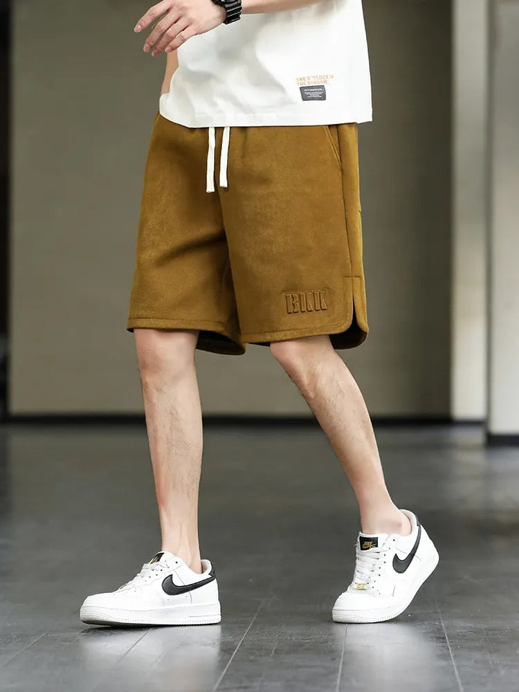 Baggy sweatshorts met trekkoord