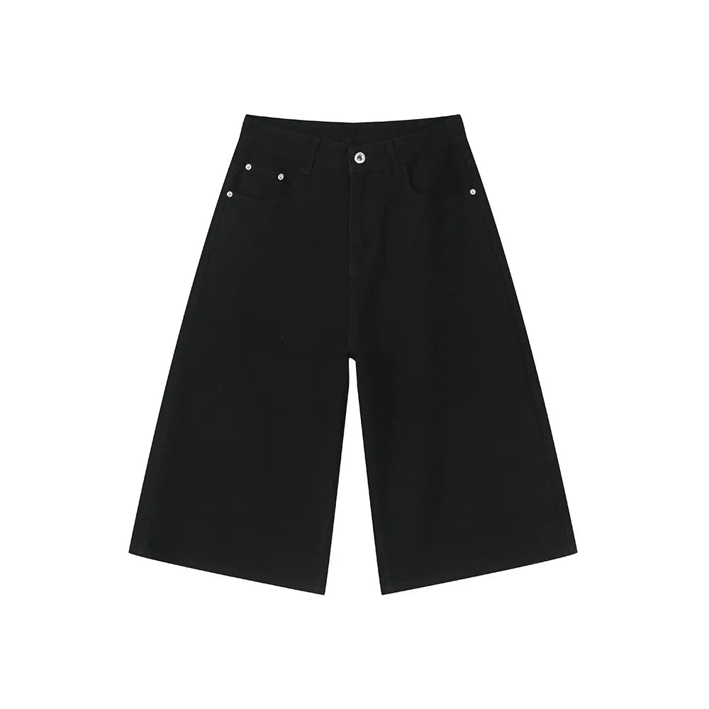 Loose Fit Retro Style Summer Denim Short