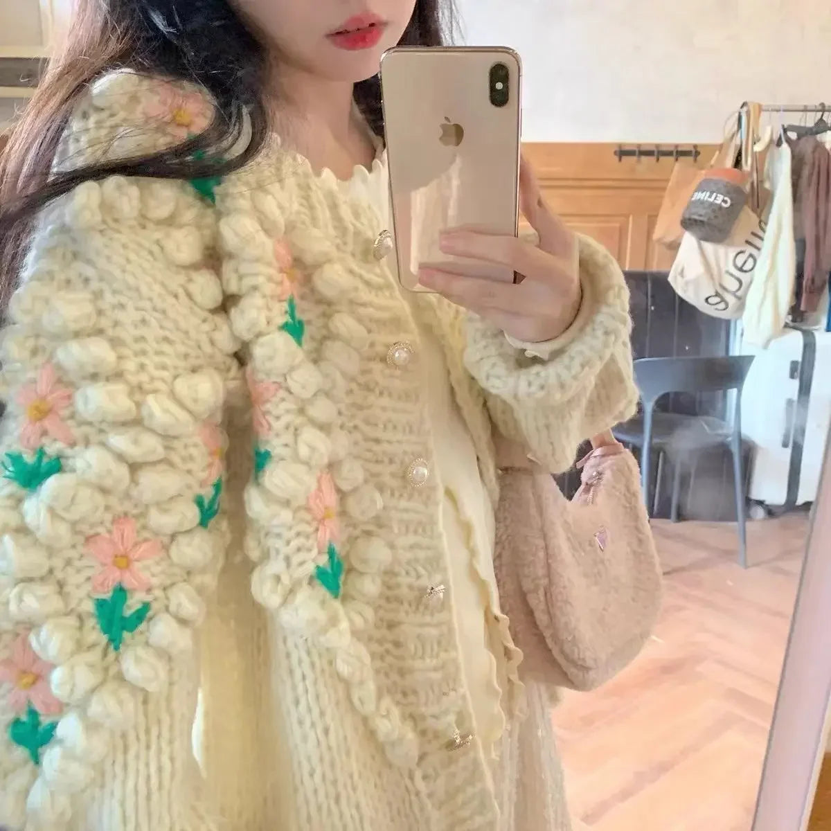 Elevated Sweet Korean Style Knit Sweater