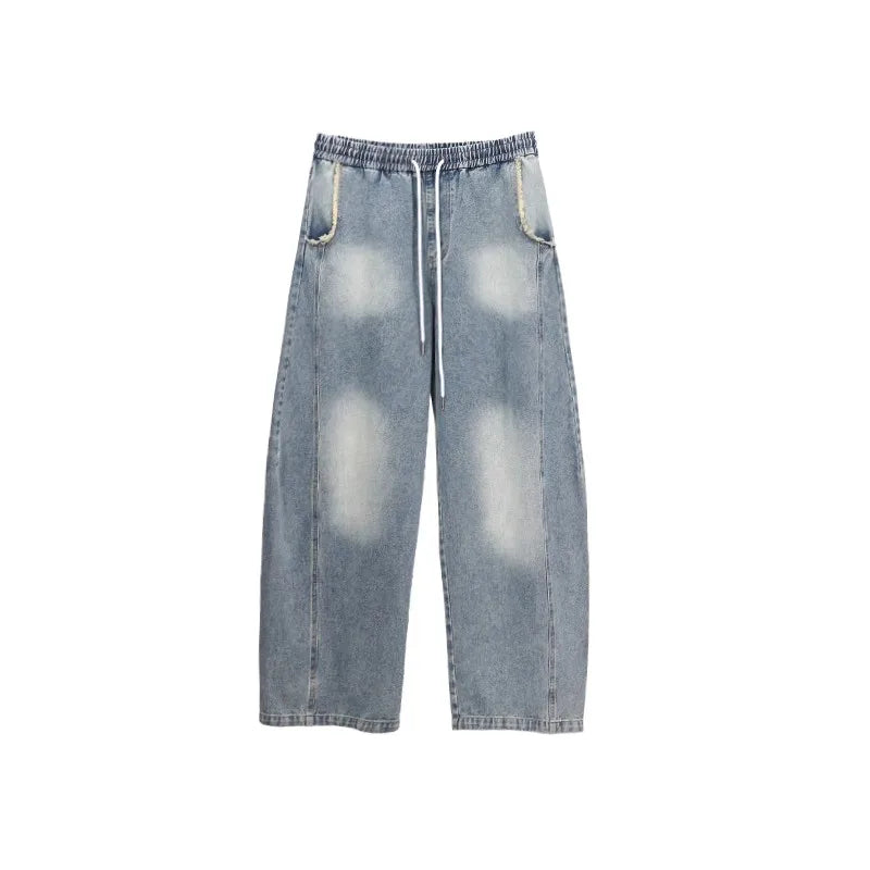 Blue Jazz Frayed Denim Long Jeans