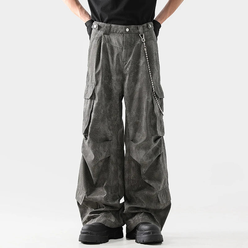 Chic Pleated Cargo Pants
