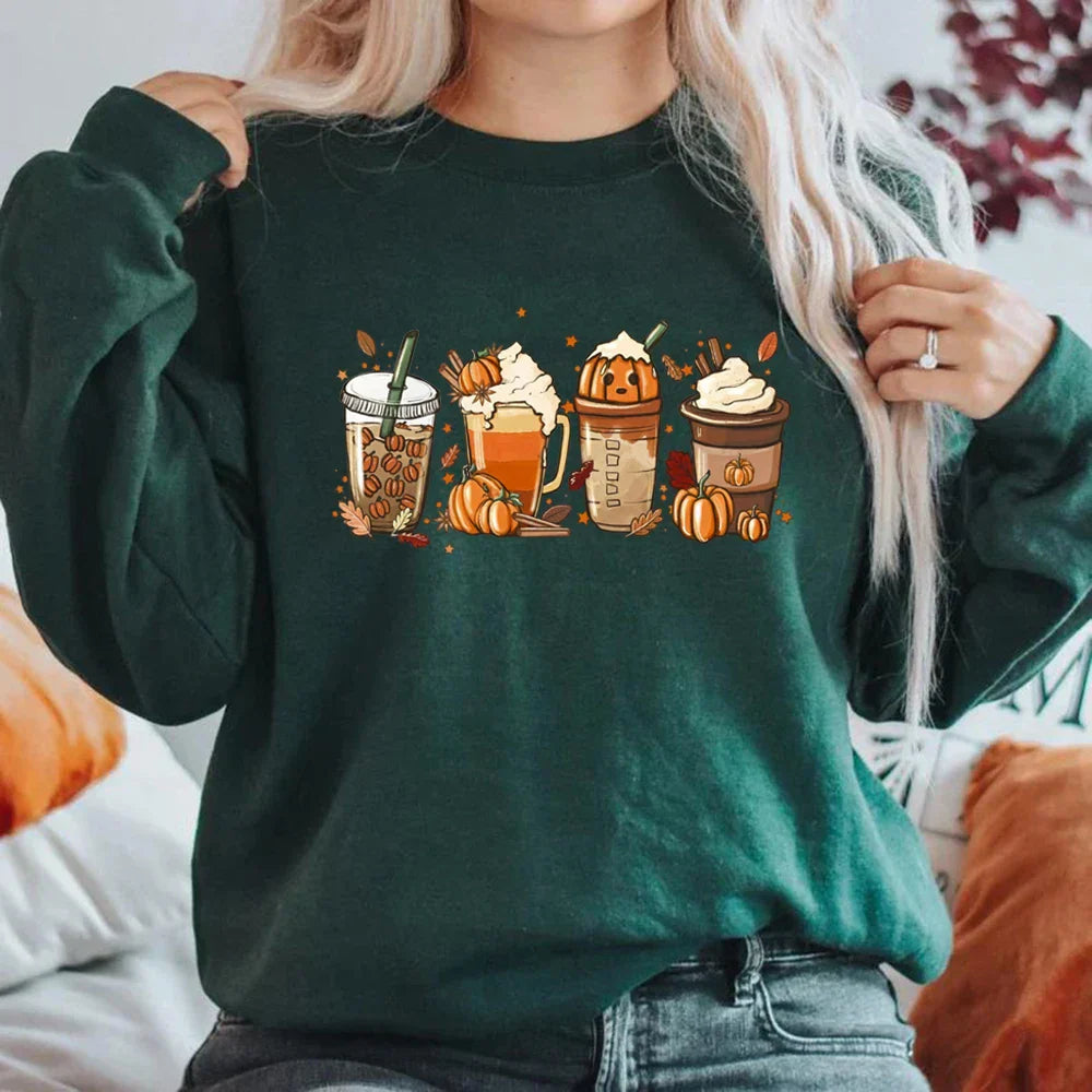 Autumn Drinks Cozy Sweatshirt
