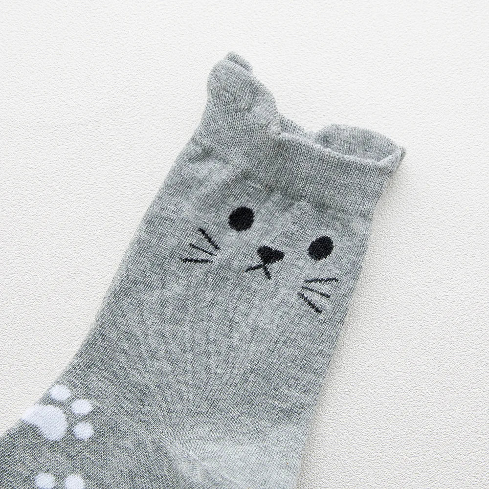 Sweet Cat Ears Cartoon Cotton Socks