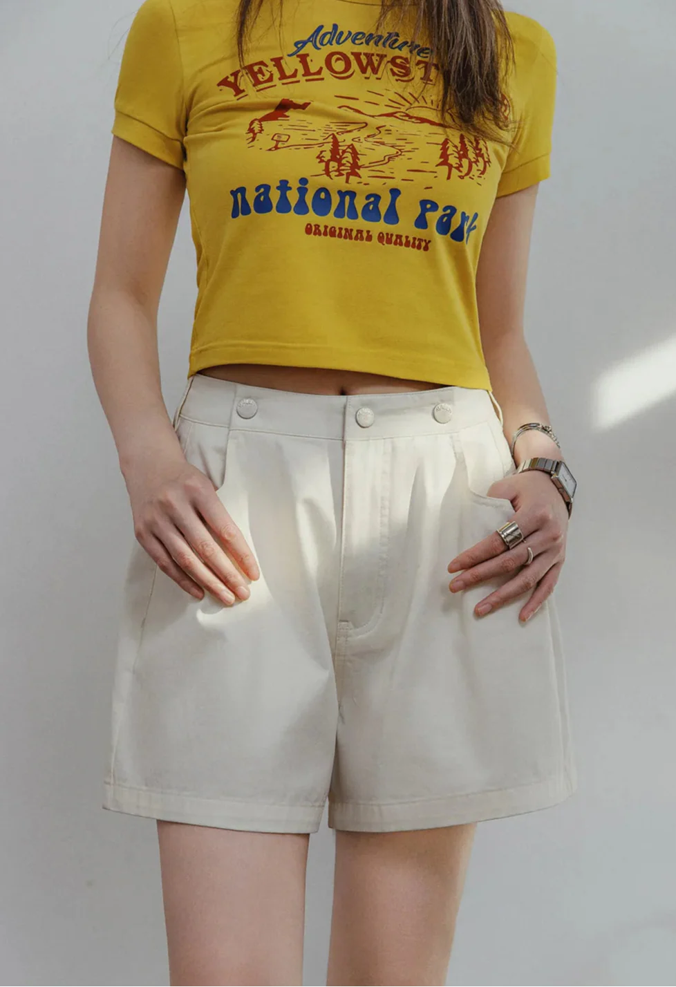 Women Casual Retro Denim Short