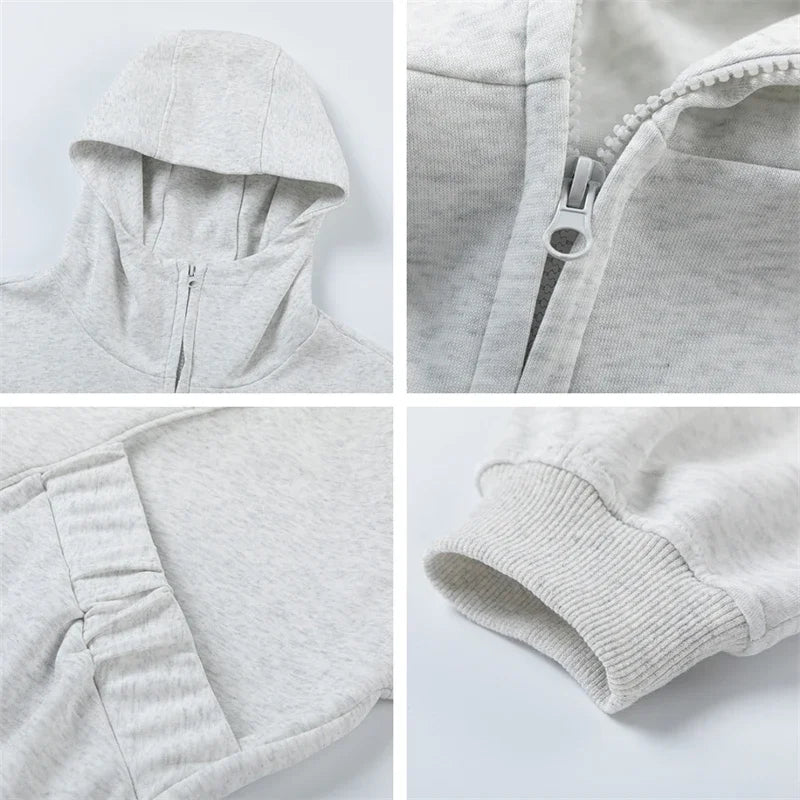 Sweats à capuche zippés confortables