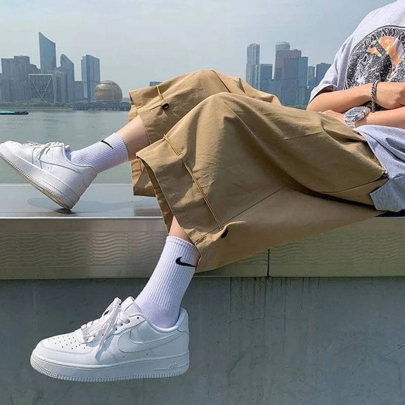 Lightweight Casual Knee-Length Cargo Jorts
