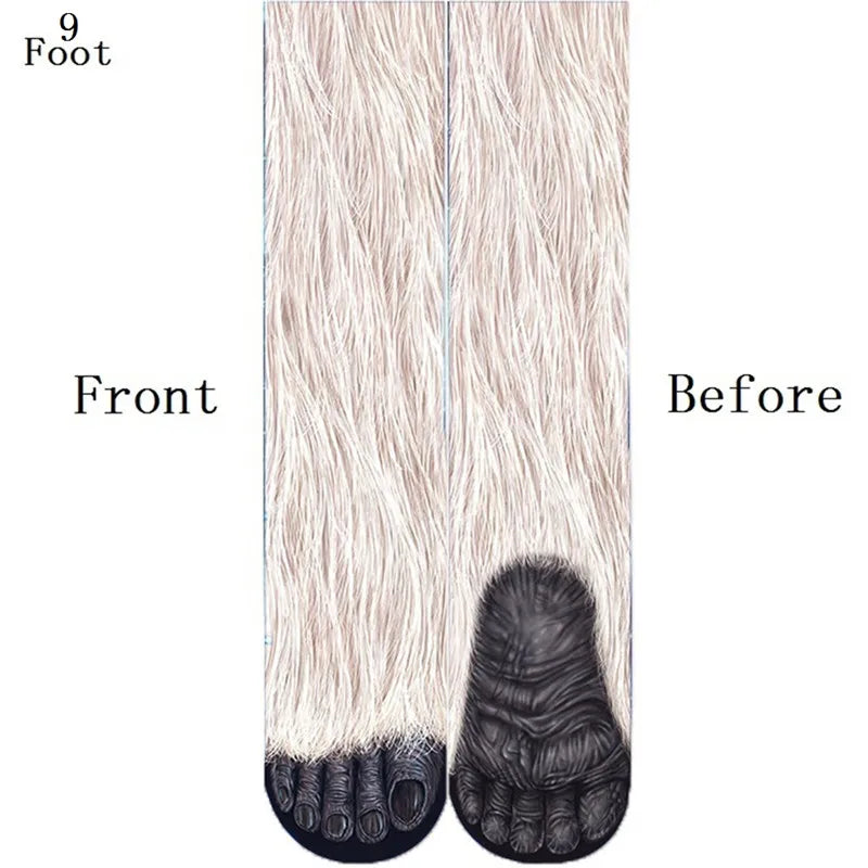 Funny Animal Paw Tiger Leg Socks