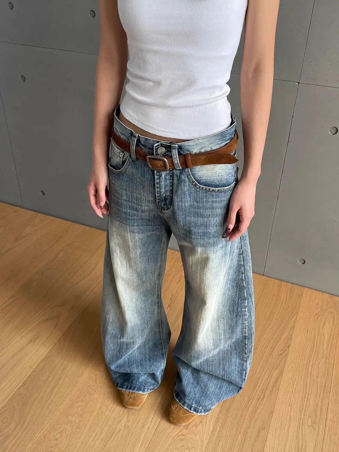 American Eclectic Vintage Washed Denim Jeans