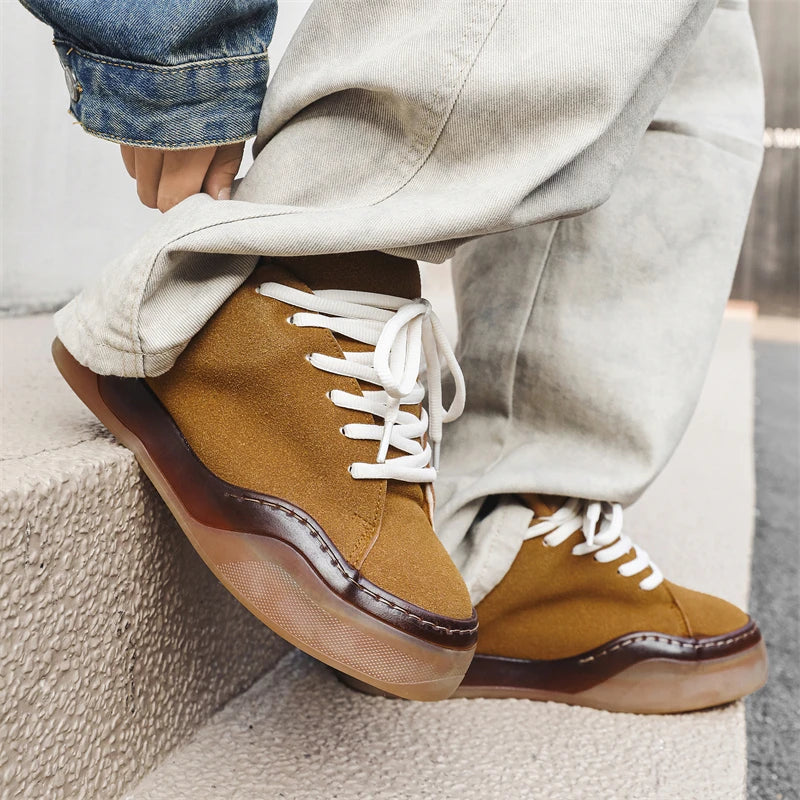 Baskets à plateforme épaisse pour hommes, automne-hiver