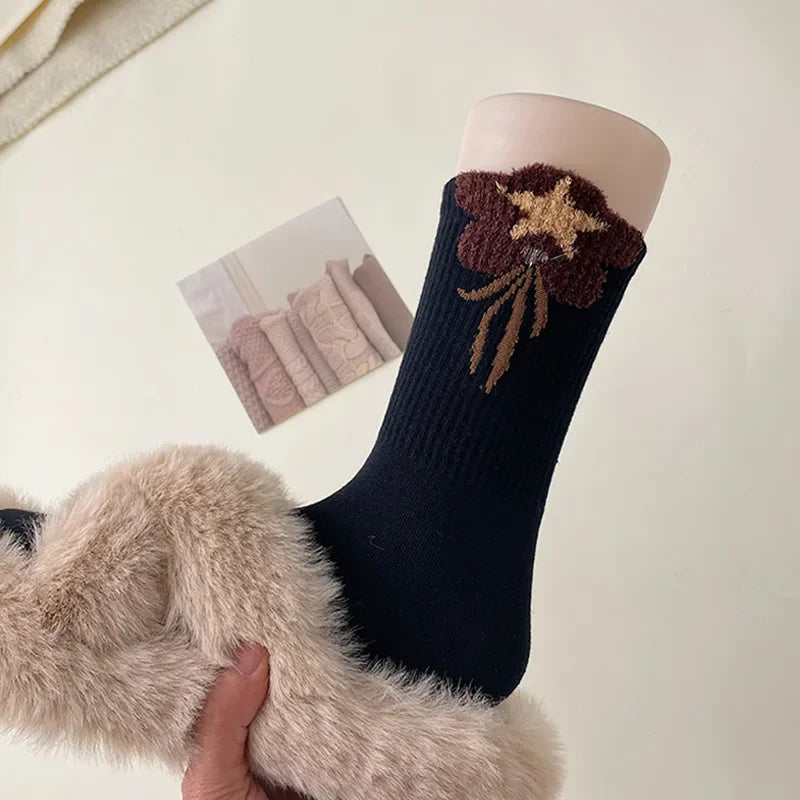 Cozy Bear Cotton School Socks