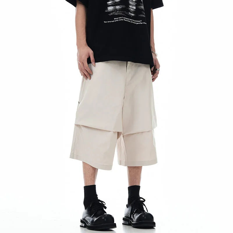 Curved Silhouette Cargo Jorts