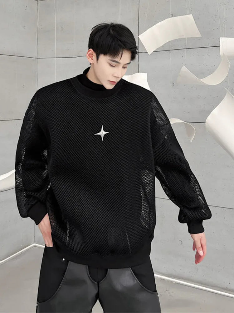 Sweat-shirt en maille texturée
