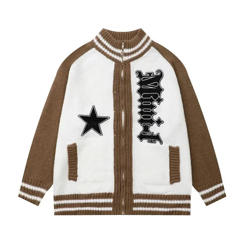 American Vintage Retro Knitted Oversized Cardigan