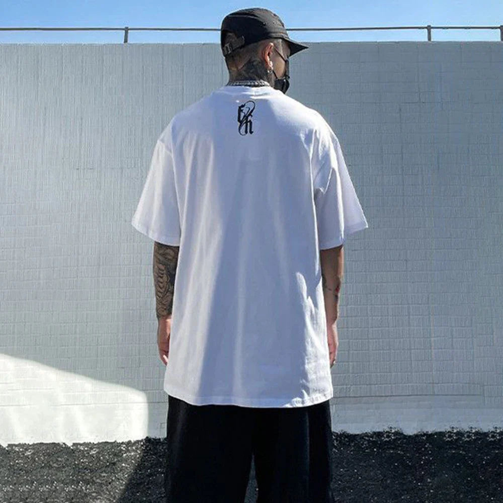 Breathable Print Hip Hop Casual T-Shirt