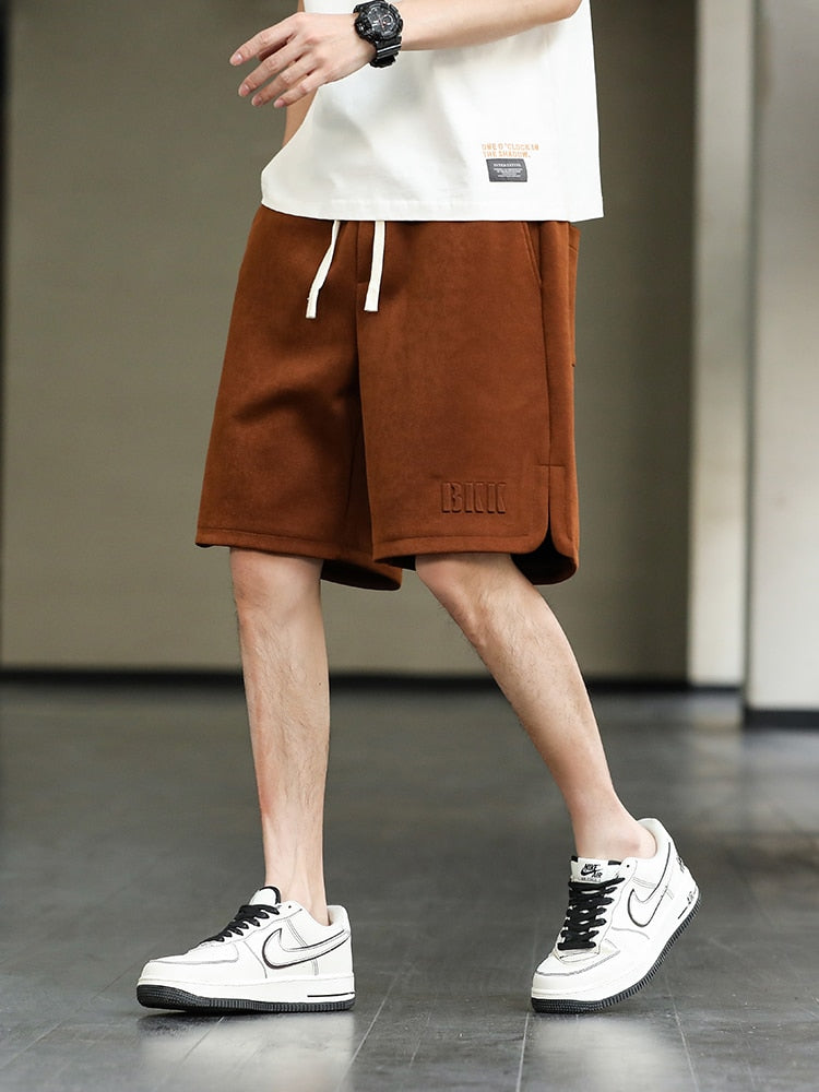 Baggy sweatshorts met trekkoord
