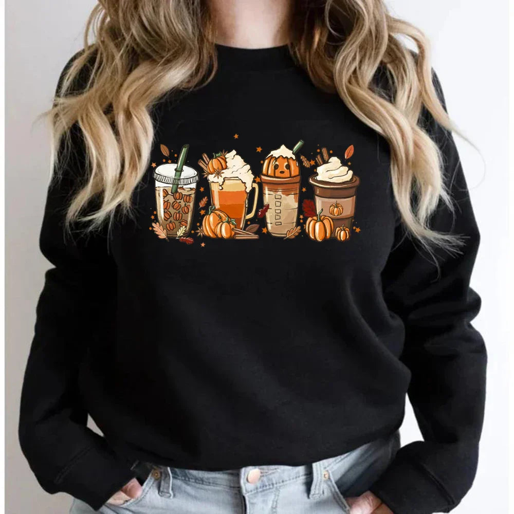 Autumn Drinks Cozy Sweatshirt