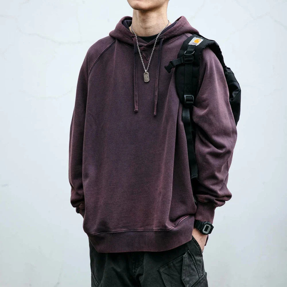 Trendy High-End Washed Japanese Hoodie