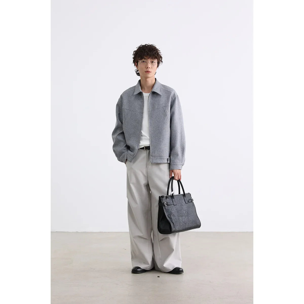 Men Patchwork Loose Vintage Casual Retro Jacket