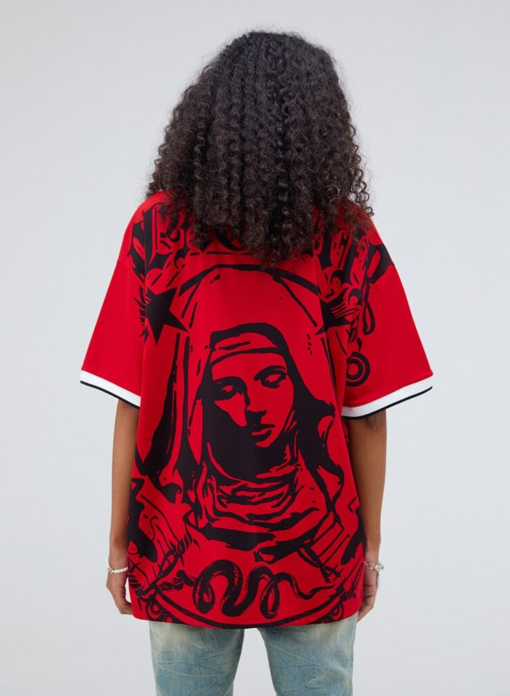 Virgin Mary Soccer T-shirt