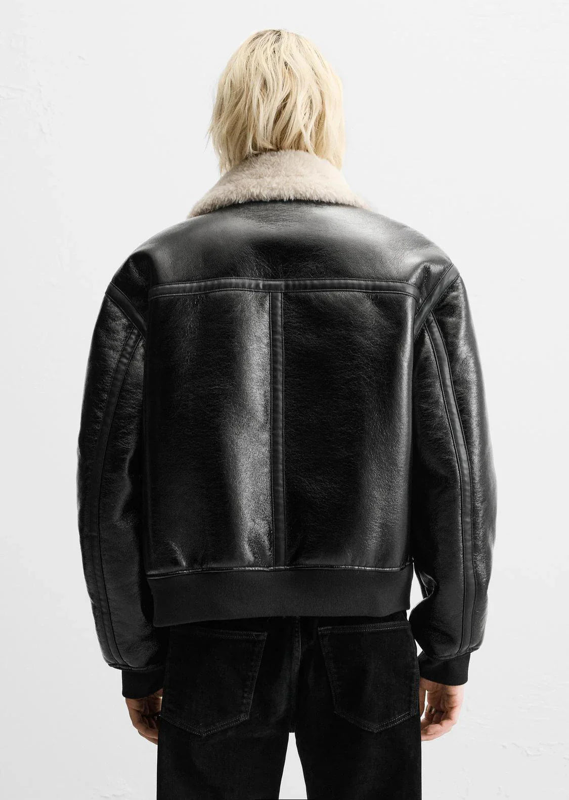 Flattering Thickened Imitation Fur Leather Jacket