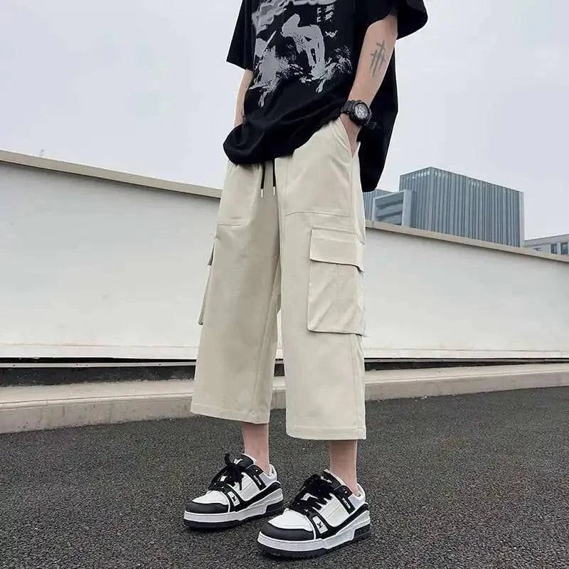 Loose Wide Leg Cargo Jorts
