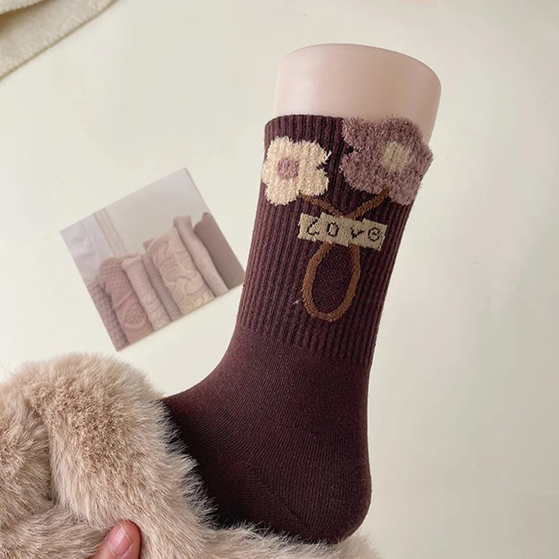 Cozy Bear Cotton School Socks