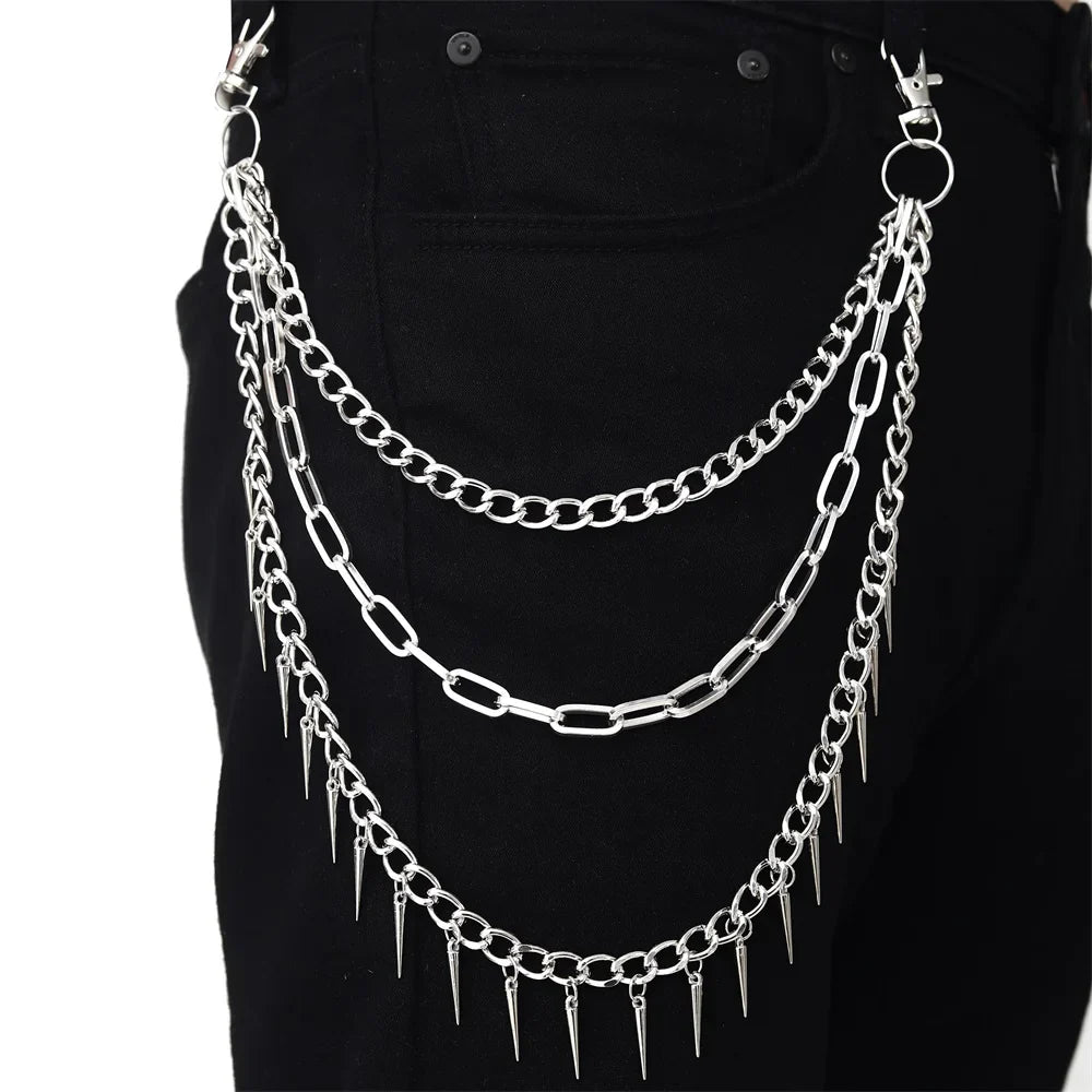 Punk Pentagram Gothic Jeans Chain