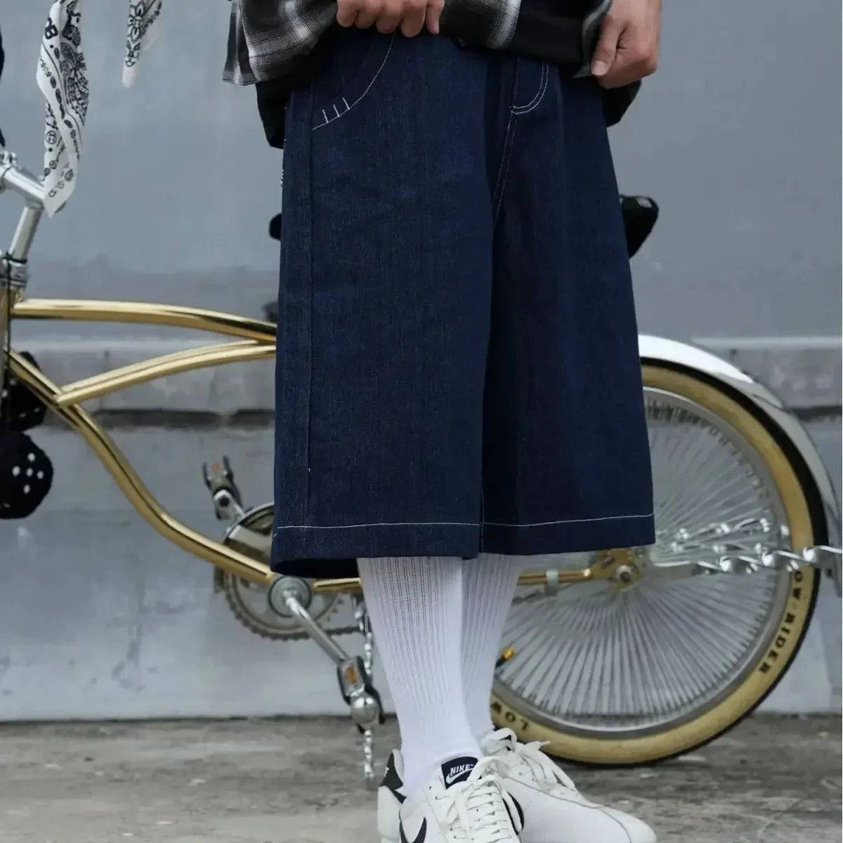 Bestickte Taschen Übergroße Jorts