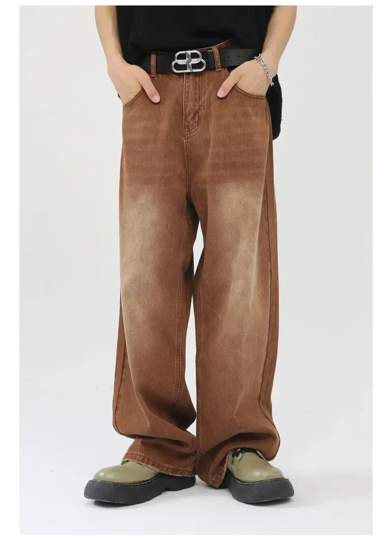 Casual Slim Fit High Waist Wide Jeans