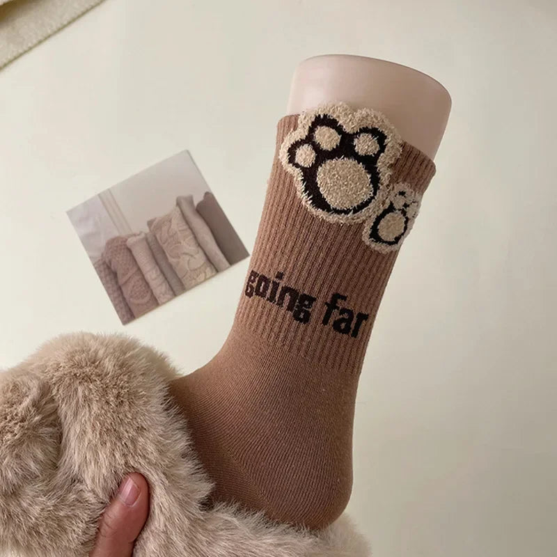 Cozy Bear Cotton School Socks