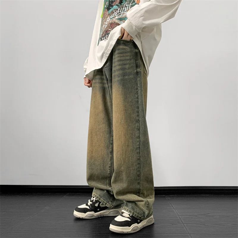 Vintage Loose Fit Hip Hop Denim Jeans