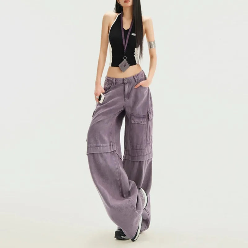 Retro Loose Fit High Waist Jeans