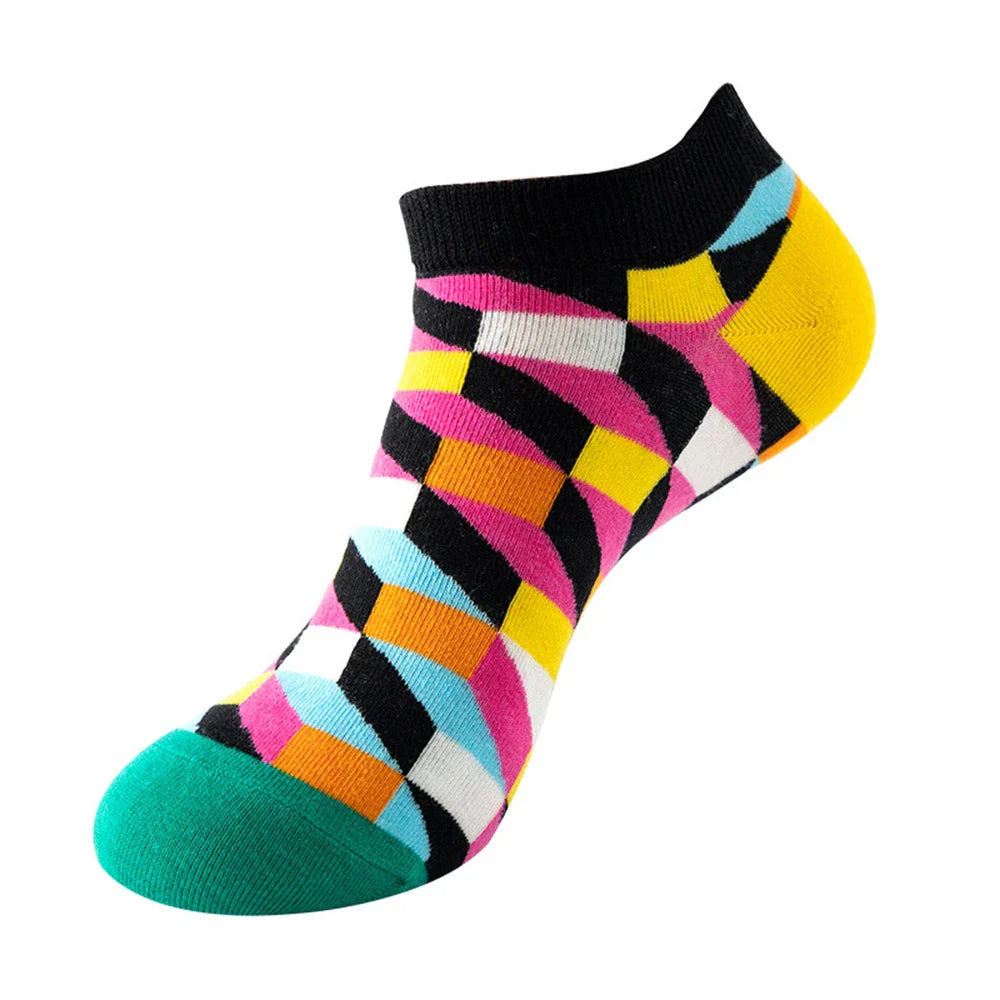 Funny Hip Hop Cartoon Cotton School Socks